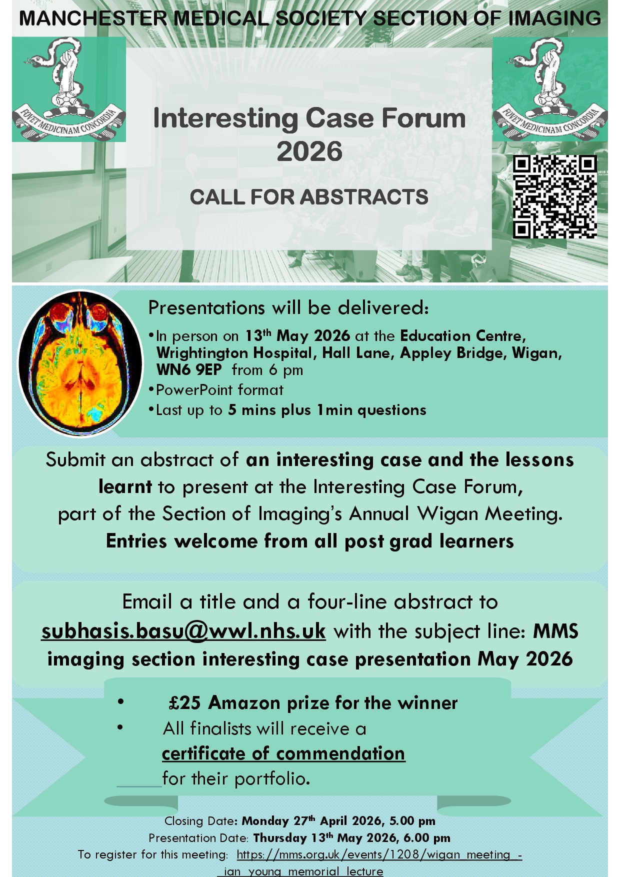 Call for Abstracts – Interesting Case Forum 