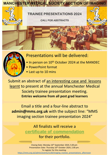 Imaging Trainee Presentations - Call for abstracts